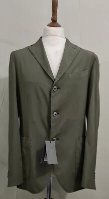 Boglioli Milano Virgin Wool Relaxed Fit Blazer Jacket Olive Size uk 38 eu 48 - Image 1 of 4