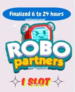 1 Slot ROBO PARTNERS Finalized 6-24hours -Event Full Carry -Monoply Go-28 APRIL - Picture 1 of 1
