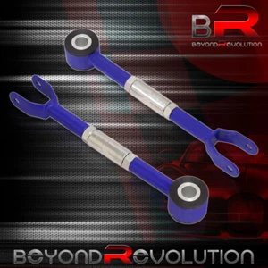 For 2003-2009 350Z Rear Steel Adjustable Traction Toe Control Arms Bar Pair Blue - Picture 1 of 3