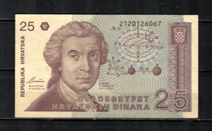 Billete de 25 dinaras de Croacia (1991) #1 - Imagen 1 de 2