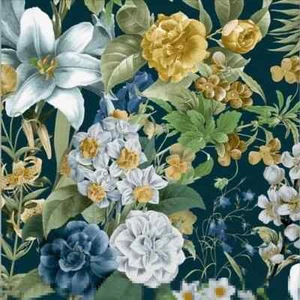 Graham + Brown Glasshouse Flora Blue Wallpaper 56-sq-ft Non-Pasted Drop Match - Picture 1 of 4