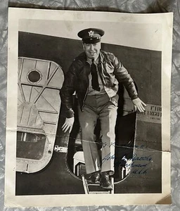 MAJOR GENERAL JOHN BROOKS WWI AVIATOR AAF SIGNED PHOTO FELTS FIELD SPOKANE - Picture 1 of 3