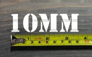 Adesivo 10 mm decalcomania 10 mm 3,5" scatola munizioni etichetta custodia munizioni DIE CUT XO - Foto 1 di 1