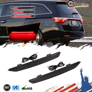 Luces traseras de freno ahumado con luces de señal de giro secuencial para Honda Odyssey 11-17 - Imagen 1 de 12