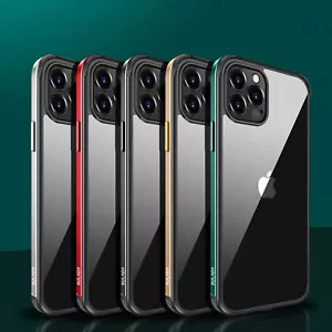 For Apple iPhone12 Pro Max mini Heavy Duty Shockproof Slim Clear Back Case Cover - Picture 1 of 17