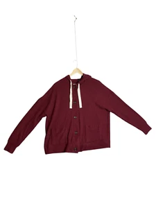 Torrid Super Soft Plush Waffle Hooded Button Front Lounge Cardigan 1X (14-16) - Picture 1 of 6