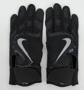 Nike Hyperdiamond Batting Gloves 2.0 Adult Small Black/Metallic Silver - Picture 1 of 5