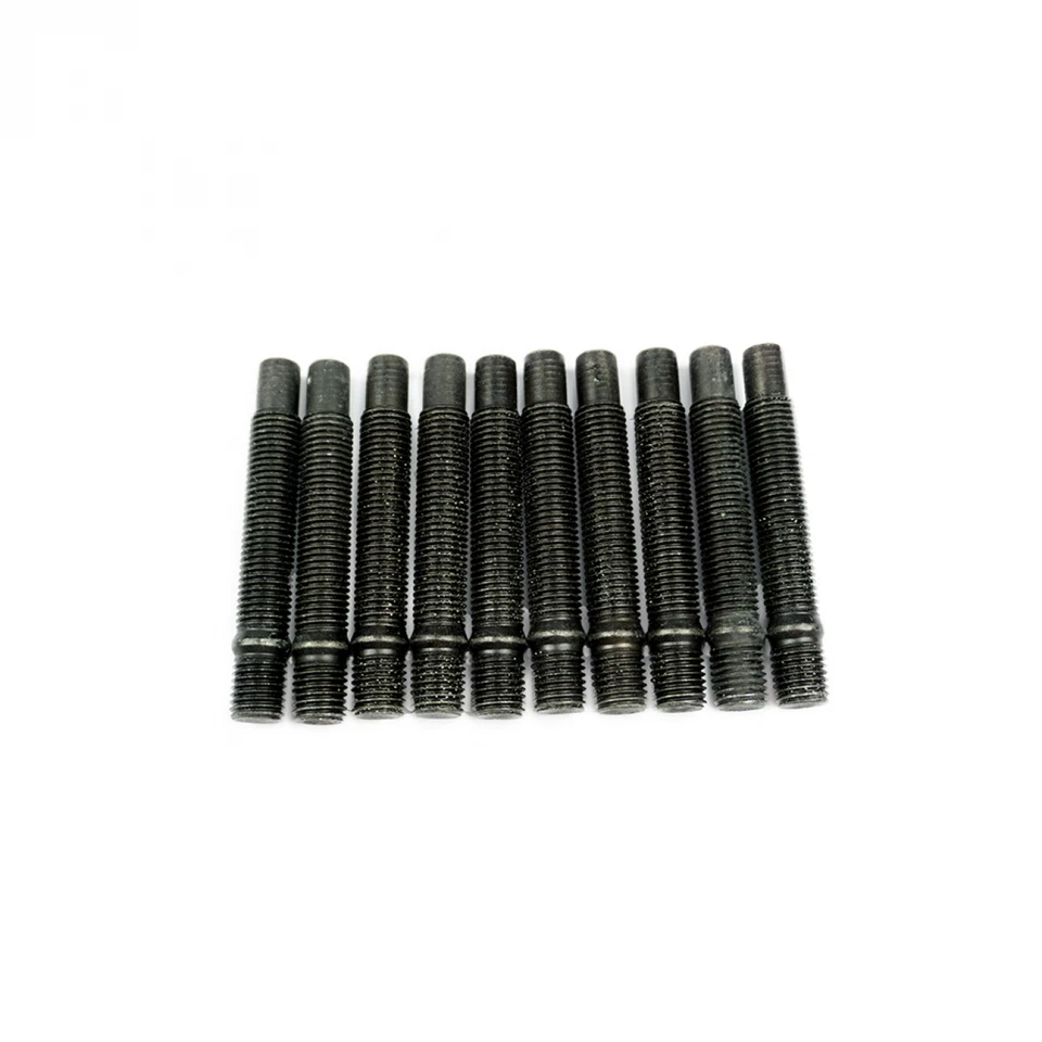 10 x bulloni filettati doppi M12 x 1,5 90 mm bulloni ruota bulloni fissi per Lug Nuts neri - Immagine 1 di 1