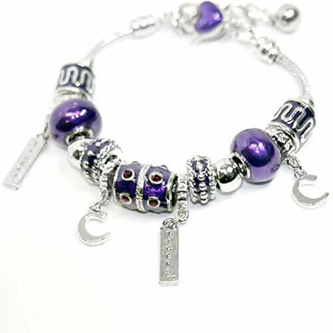 SANDOL Clemson Tigers Beaded Charm Bracelet Cover