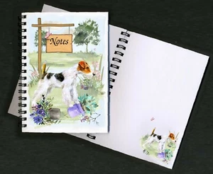 Wire Fox Terrier Dog Notebook/Notepad + small image on each page by Starprint - Picture 1 of 1
