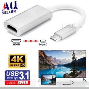 4K 3.1 USB Type-C to HDMI Adapter Cable Converter For MacBook Samsung ChromeBook - Picture 1 of 6