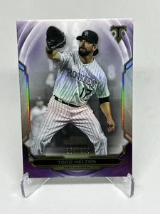 2019 Topps Triple Threads #3 Todd Helton Amethyst #/299 - Picture 1 of 2
