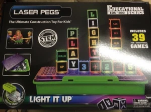 Educational Series Laser Pegs Lighted Building Toy STEM Word Number Letter New - Picture 1 of 2