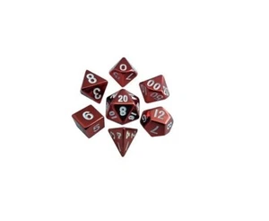 * MDG Dice Poly Metal Red 7ct MDG011 - Picture 1 of 1