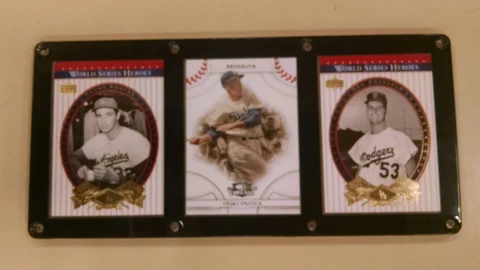 LOS ANGELES DODGERS 3 CARD PLAQUE SANDY KOUFAX DUKE SNIDER DON DRYSDALE Cover