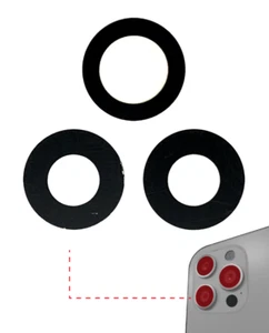 65 juegos de anillos de lente de vidrio para cámara trasera para iPhone 12 Pro Max - Nuevos - Imagen 1 de 1