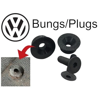 VW T5 T5.1 T6 T6.1 / X2 TAPONES EN BLANCO ALFOMBRA TAPONES TAPONES Y PERNOS ¡NUEVO! Foto 1 de 3