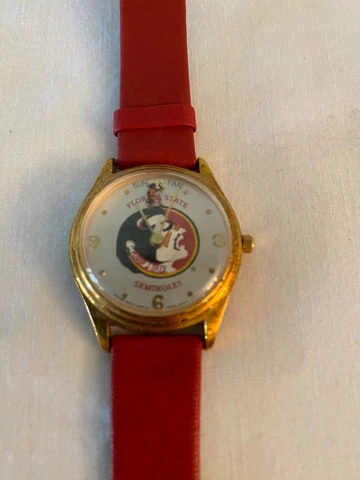 Vintage Sun Times Florida State Seminoles Quartz Wrist Watch Cover