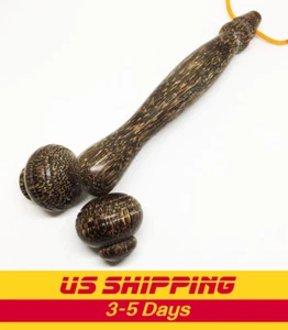 Knot Shape Roller Massager Palm Wood Stick Muscle Face Back Foot Thai 7.5 x 3" - Picture 1 of 4