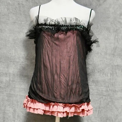 Top feminino Career Image forrado sem mangas preto rosa tamanho 2XL - Imagem 1 de 4