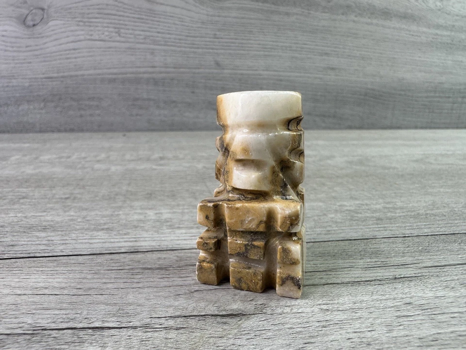Browns & Whites Marble / Onyx Stone Replacement Pawn Chess Piece - Image 1 of 4