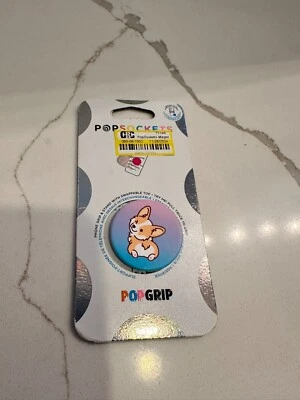 PopSockets Phone Grip Cheeky Corgi Puppy PopGrip & Stand Swappable Top  - Image 1 of 2