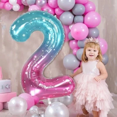 40-дюймовые фольгированные воздушные шары в стиле русалки для девочек на день рождения воздушный и гелиевый декор - Изображение 1 из 4