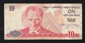πΉπ· Turkey, 10 New Turkish Lira, YTL , 2005, P-218a, BankNote , Serie- B49 * - Picture 1 of 2