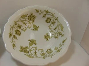 Royal Staffordshire WEISS 2 SUPPENSCHÜSSELN GRÜN GEBLÜMT - Bild 1 von 8