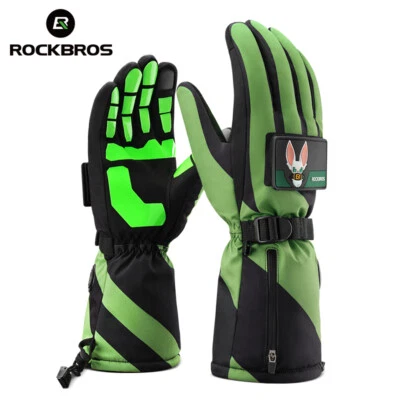 ROCKBROS Bike Cycling Electric Heated Gloves Anti-Silp Touch Screen Windproof - image 1 of 4