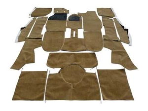 Porsche 911 Carpet Kit 74-85 Coupe Black Grey Tan Sliverknit Plush Square Weave - Picture 1 of 75