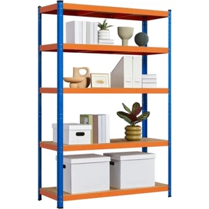 Estantería Metálica Galvanizada Estante Almacenamiento de 5 Niveles 180x120x45cm - Imagen 1 de 30