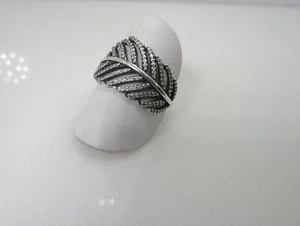 Pandora Light as a Feather CZ Wrap Sterling Silver Ring s 8.5 Ale - Picture 1 of 8