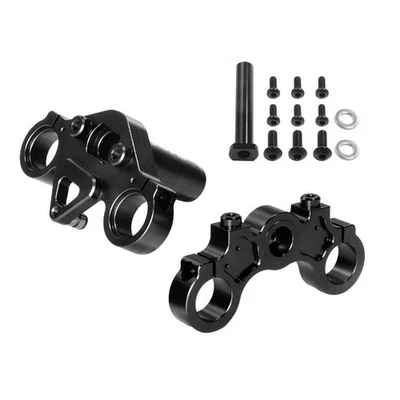 Juego de abrazaderas triples negras para motocicleta Losi 1/4 Promoto-MX RTR, FXR LOS06000T1/ Foto 1 de 4