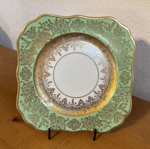 Royal Bavaria Hutschenreutber Selb 22k Gold Encrusted Plate 8 1/4" - Bild 1 von 15