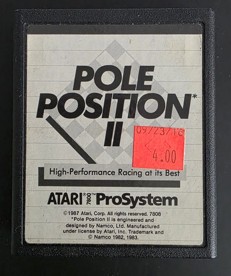Pole Position II (Atari 7800 ProSystem) Authentic Cart Only - Image 1 of 4