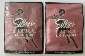 SILKIES Ultra TLC Soporte PANTIMEDIAS Juego De 2 Nylon TALLA PEQUEÑA Beige Miel - Imagen 1 de 3