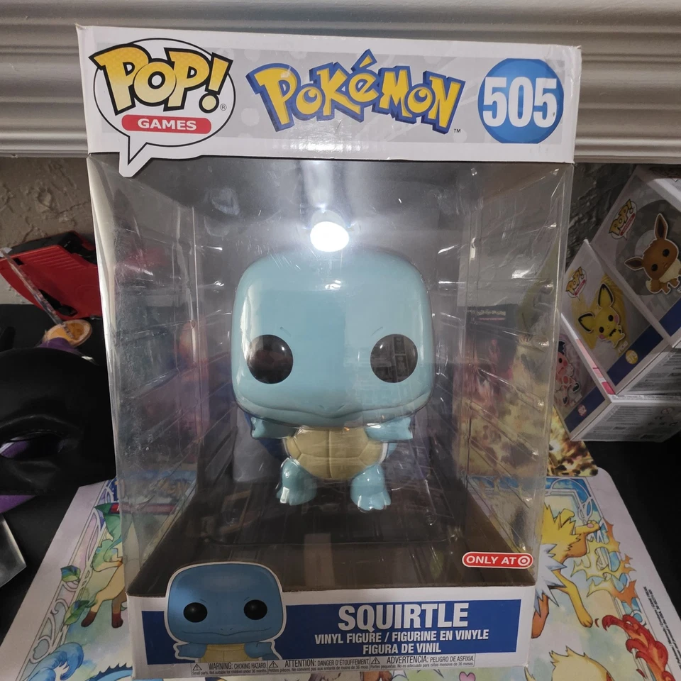 Funko Pop POKEMON SQUIRTLE 10 PULGADAS Super Tamaño # 505 NUEVO Foto 1 de 1