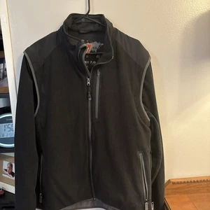 Scottevest Fleece TEC 7.0 Full Zip Detachable Utility Jacket Pockets Black M Men - Picture 1 of 21