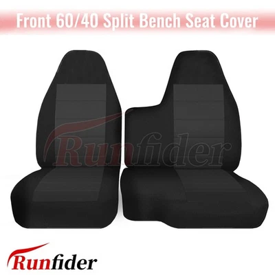 Front Seat Cover for Chevy Colorado GMC Canyon 2004-2012 No-Armrest Design-Black Foto 1 de 4