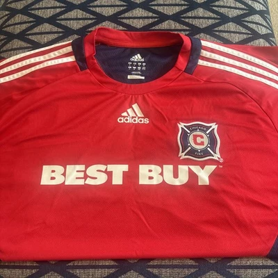 Chicago Fire 2009-10 Adidas Training Football Shirt Size XL - Image 1 of 4