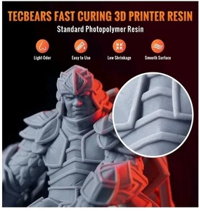 Tec Bears 3D Printer Standard Resin. Dark Grey, Solid Grey And Solid White - Picture 1 of 9