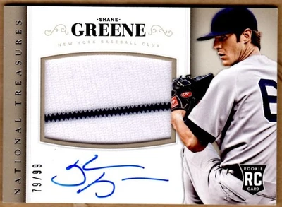 2014 Panini National Treasures #215 Shane Greene Jsy  auto  RC  #79/99 - Image 1 of 2