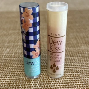 Avon DEW KISS  Lip Balm ~ 2 Tubes  New/Sealed Discontinued - Picture 1 of 4