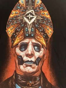 Ghost Papa Emeritus IV T-Shirt Size XL Black 100% Cotton Gothic Alternative - Picture 1 of 6
