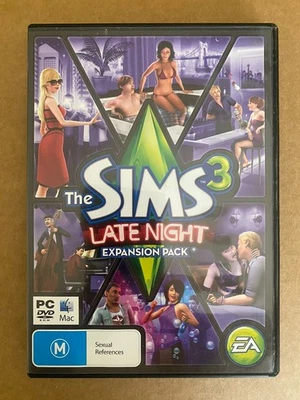 2010 PC DVD game  THE SIMS 3 : LATE NIGHT expansion pack ~ with manual - Image 1 of 3