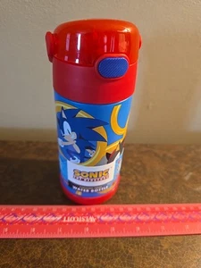 THERMOS Kinder Thermo SS Trinkflasche mit Strohhalm - 12 Unzen - Sonic the Hedgehog - Bild 1 von 2