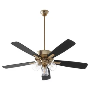 Aged Brass 52"Ceiling Fan from the Ovation Collection - Picture 1 of 2