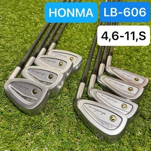 HONMA LB-606 Iron Set 4,6-11,S(8Clubs) / Flex R-1 / TITANIUM-CARBON M-40 - Picture 1 of 13