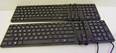 2 HP PC Keyboard Full Size USB wired 320K - Image 1 of 4